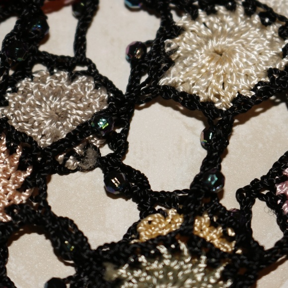 Beaded Crochet Multi-color Button Front - Picture 6 of 8